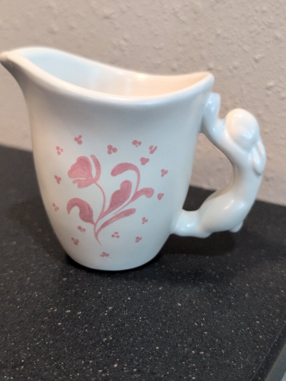 New Stoneware Creamer Pitcher Pink Threshold Easter Target 2026 Bunny Handle - Picture 2 of 9
